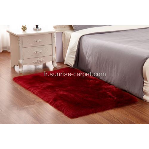 Tapis de sol en fausse fourrure pour maison multi couleur